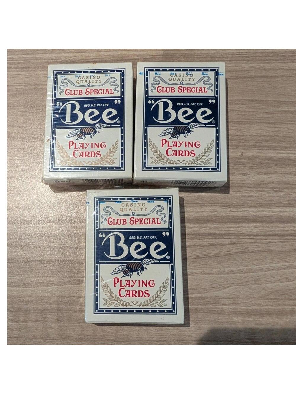 Bee Club Special Playing Cards Lot of 3 Sealed Casino Quality Decks